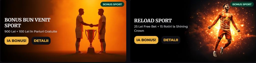 Obține bonusul de bun venit sport și reîncărcarea pentru pariuri sportive